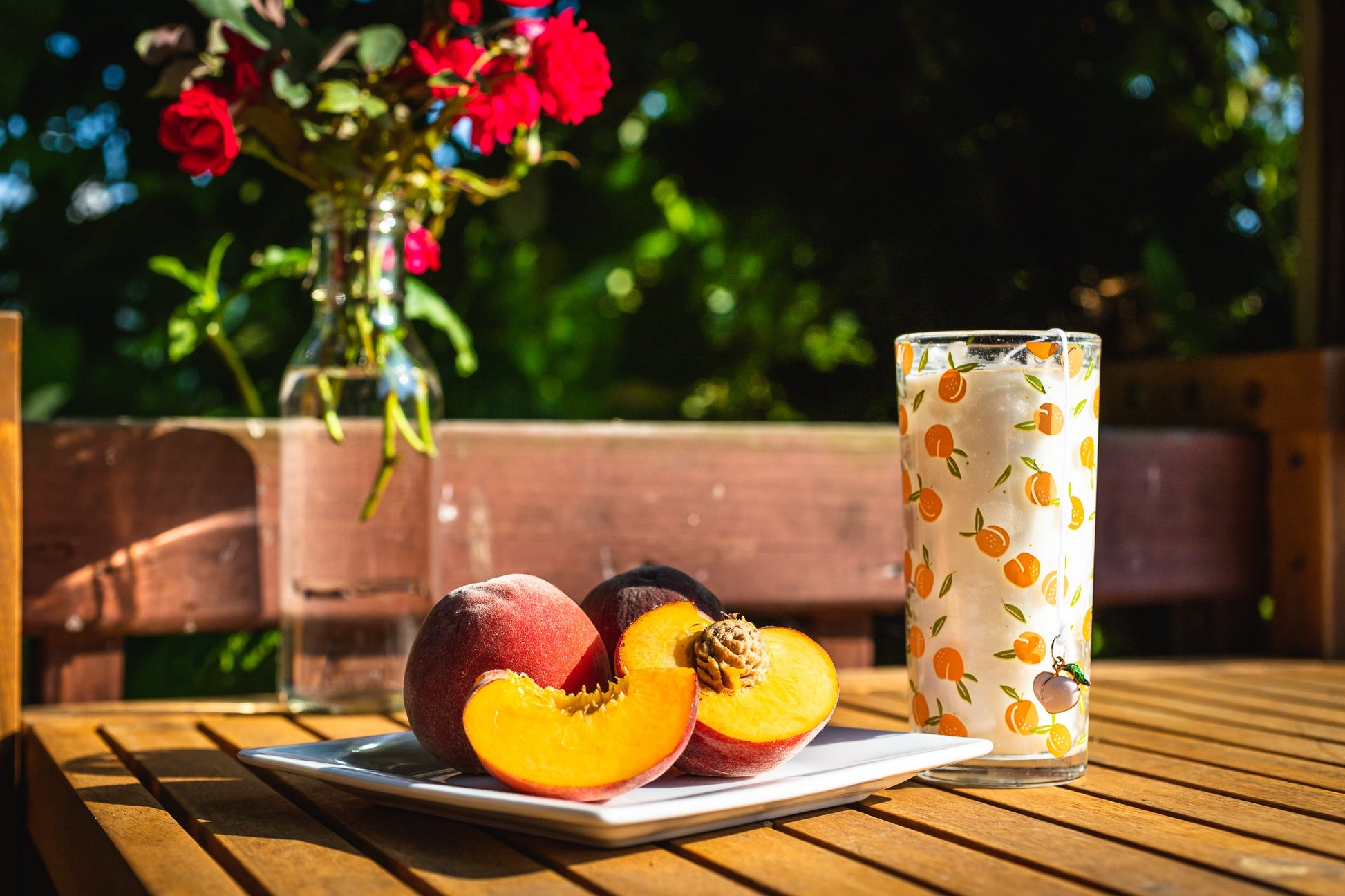 Pier Ginger Peach Charm Jar Filled Candle