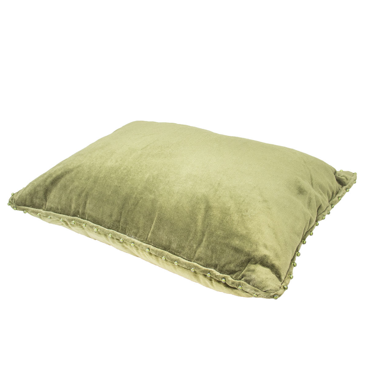 Pier 1 Green Velvet Lumbar Pillow